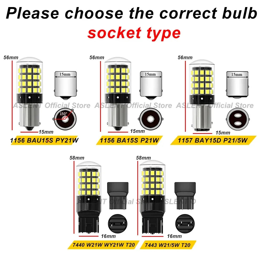 1156 BA15S P21W BAU15S PY21W 7443 W21/5W T20 7440 W21W – SwissGlanzGarage Ansicht 3
