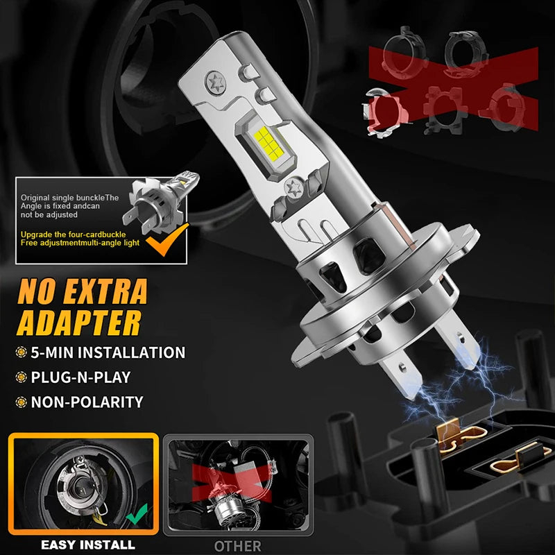 Bullvision H7 LED Scheinwerferlampe – SwissGlanzGarage Ansicht 3