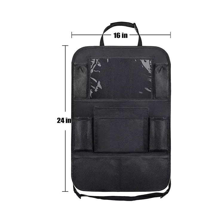 Auto-Rücksitz-Organizer mit Touchscreen, Tablet-Halter, Auto-Aufbewahrungstaschen, Autositz-Rückenschutz, Fahrzeug-In...