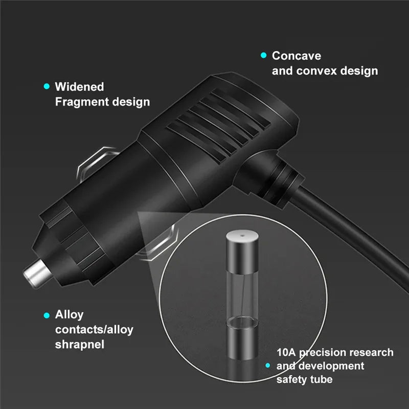 3-in-1 USB 120W Zigarettenanzünder-Splitter – SwissGlanzGarage Ansicht 5