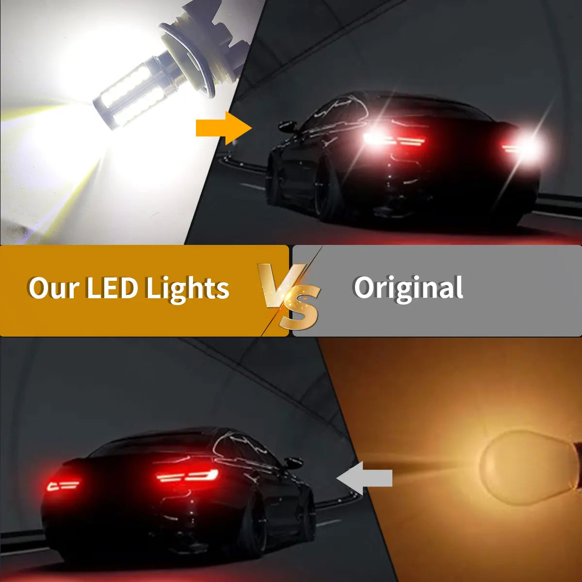 PY21W 1156 BA15s LED Blitz Bremslampen – SwissGlanzGarage Ansicht 5