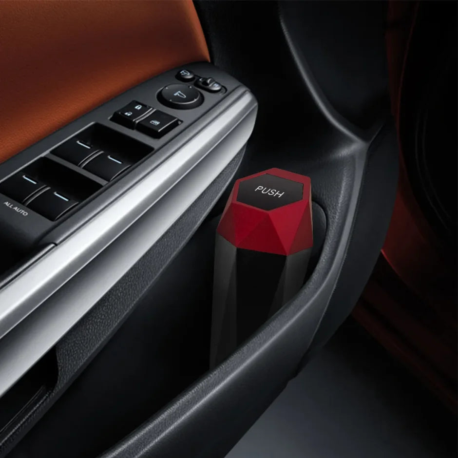 Tragbare Mini-Auto-Aufbewahrungsbox Auto-Mülleimer mit Deckel