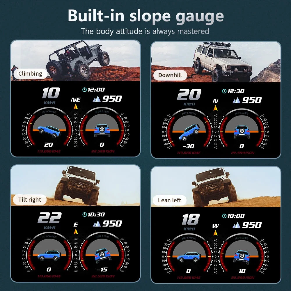 OBD2 + GPS HUD P24 Digital Geschwindigkeitsmesser – SwissGlanzGarage Ansicht 5