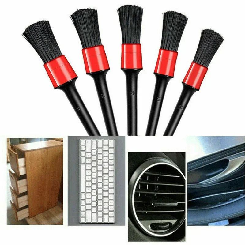 5-teiliges Detailbürsten-Set, Autobürsten, Auto-Detaillierungsbürste für die Autoreinigung, Detailbürste, Armaturenbr...