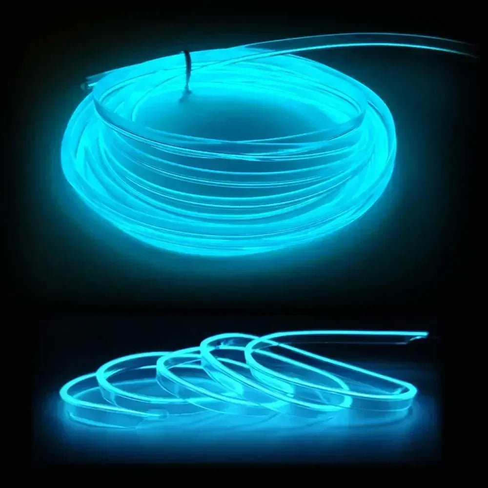1/3/5M Auto Innen Licht Dekorative Umgebungs Lampe Neon Led Streifen