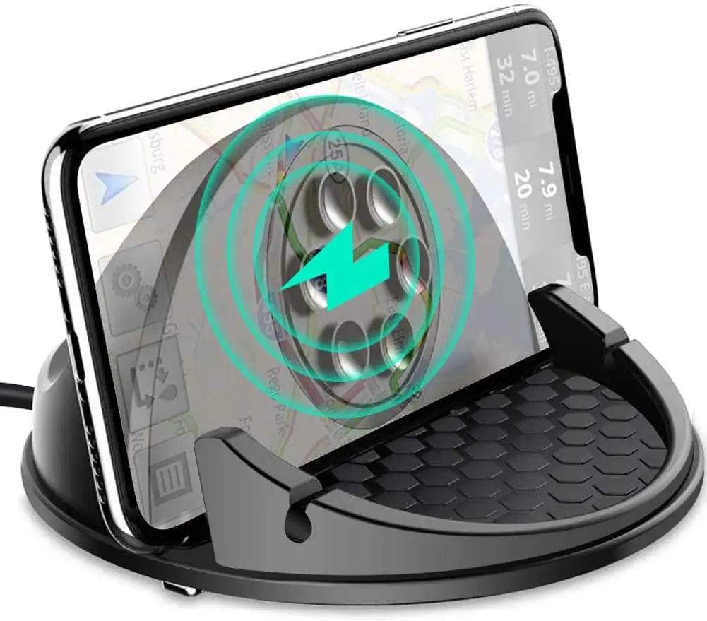 Auto-Handyhalter für kabelloses Ladegerät, 15-W-Ladetelefonhalter für iPhone, Samsung, Google usw. Geeignet für Armat...