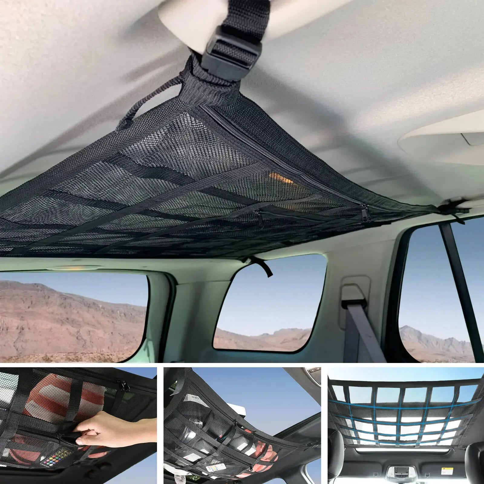 Auto-Decken-Netz Organizer Tasche – SwissGlanzGarage Ansicht 2