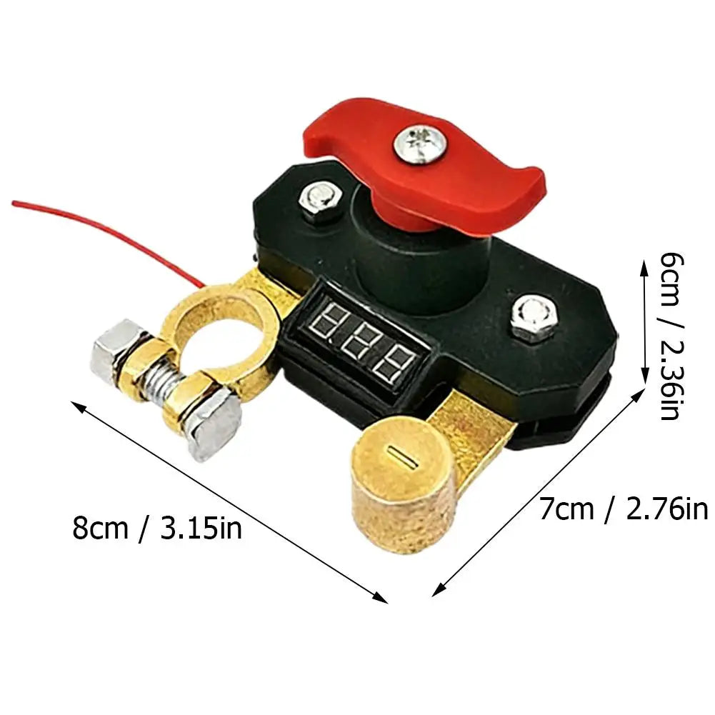 Batterie-Trennschalter mit LED-Display 12-24V – SwissGlanzGarage Ansicht 6