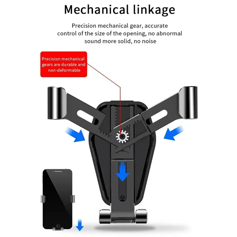 Schwerkraft Auto Halter Auto Telefon Halter Air Vent Clip Halterung Mobile Handy Ständer Smartphone GPS Unterstützung...