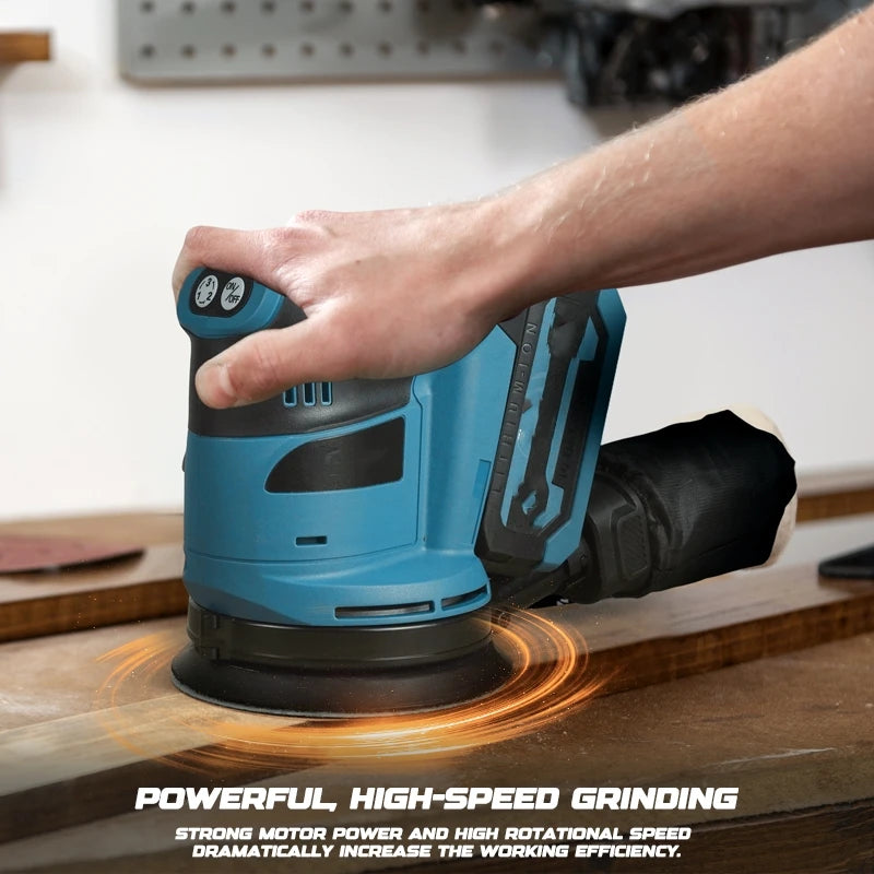 125mm Elektrische Metall Polieren Schleifen Schleif Maschine Holz Grinder Cordless Exzenterschleifer Auto Polierer Fü...