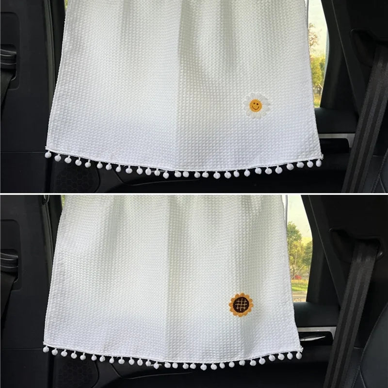 Auto-Sonnenschutz mit Saugnapf und Cartoon-Design – SwissGlanzGarage Ansicht 3