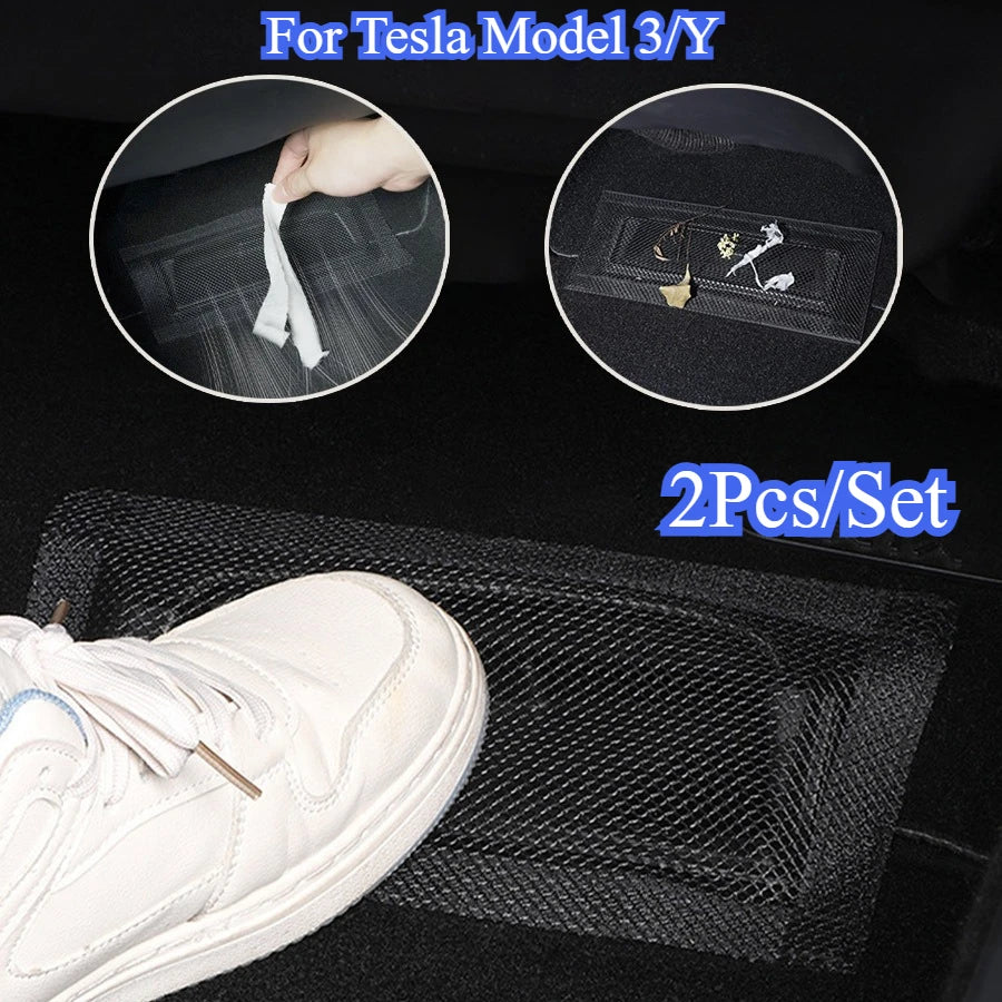 Tesla Model 3 Rücksitz Lüftungsabdeckung Set – SwissGlanzGarage Ansicht 2