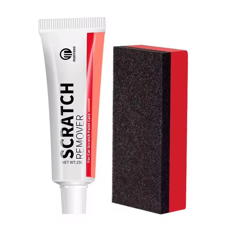 Car Scratch Remover Car Polishing Paste with Sponge, Car Body Paint Care Kit Paint Repair Spray Paint for Car and Mot...