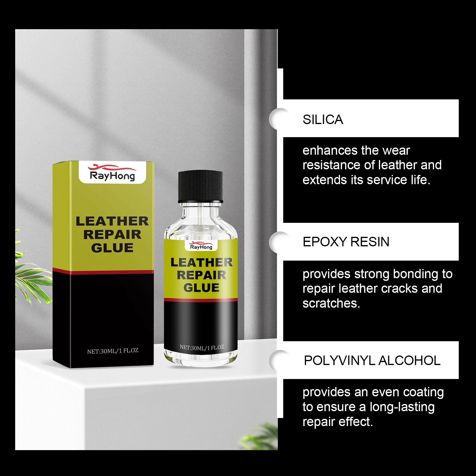 Leder Reparatur Flüssigkeit 30ml – SwissGlanzGarage Ansicht 4