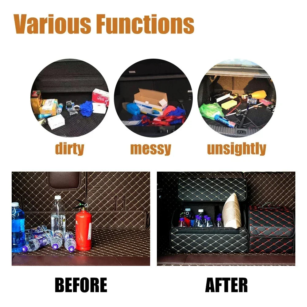 Auto Organizer Stamm Lagerung Tasche Große Kapazität Auto Multiues Werkzeuge Lagerung Box Tasche Verstauen Aufräumen ...