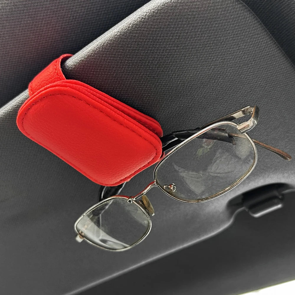Sonnenblenden Brillenhalter Leder – Magnetisch – SwissGlanzGarage Ansicht 6