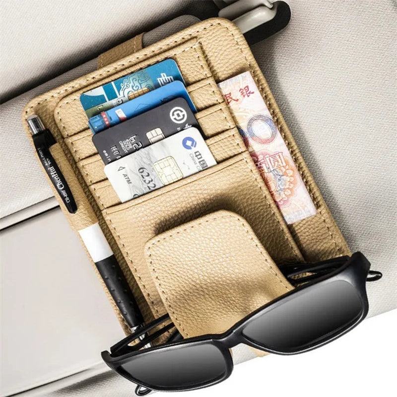 Auto-Sonnenblenden-Organizer mit Kartenhalter – SwissGlanzGarage Ansicht 6