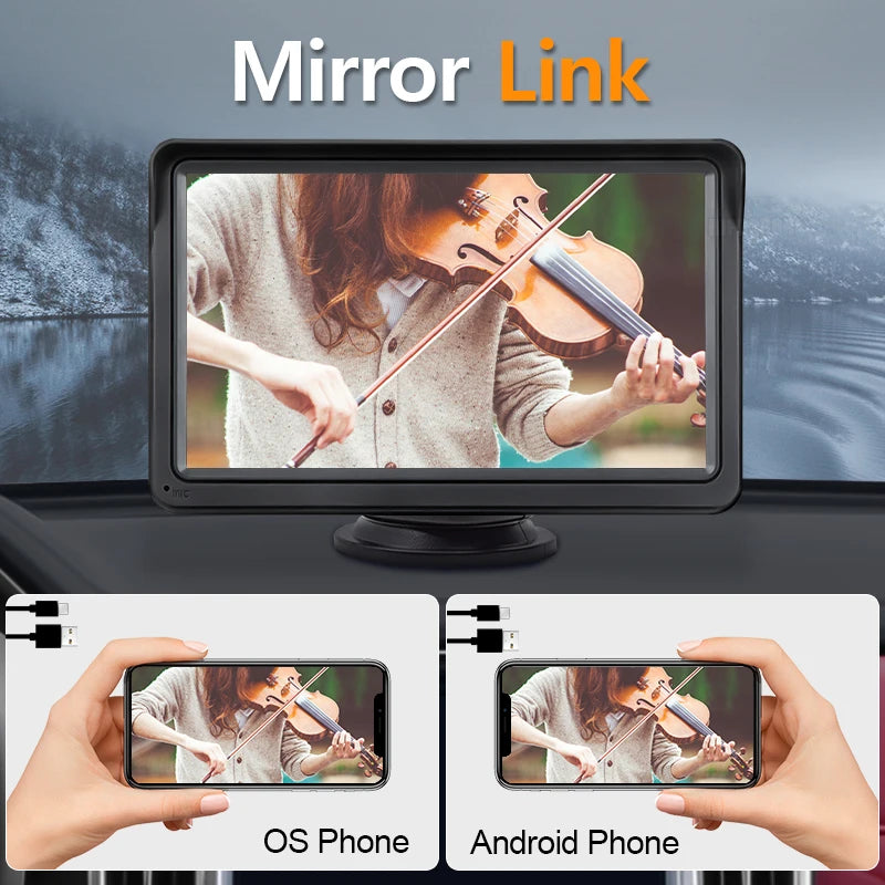 Hippcron 7 Zoll CarPlay Multimedia-Player – SwissGlanzGarage Ansicht 3