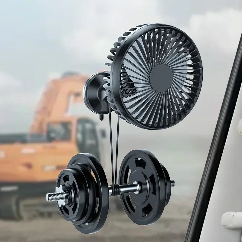Auto-Lüfter 12-24V mit 3 Geschwindigkeiten – SwissGlanzGarage Ansicht 5
