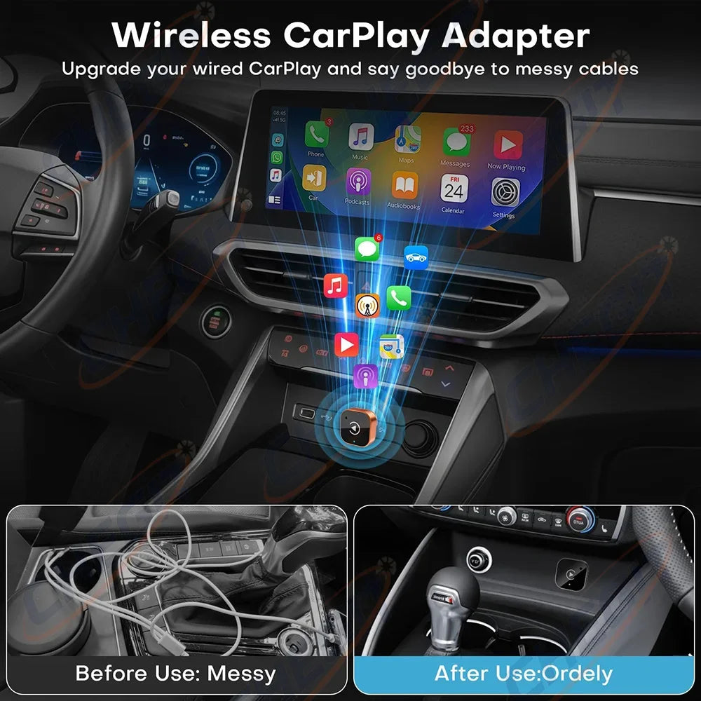 Kabellos CarPlay Android Auto Adapter 5.8G WiFi – SwissGlanzGarage Ansicht 3