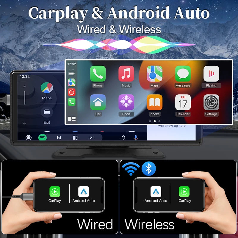 10.26 Zoll Kabellos CarPlay Android Auto Display – SwissGlanzGarage Ansicht 2