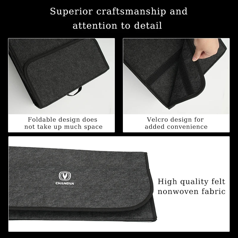Filz Kofferraum Organizer Box Auto Lagerung Tasche Lagerung Organizer Werkzeug Für Changan CS75 CS35 CS55 CS15 CS85 C...