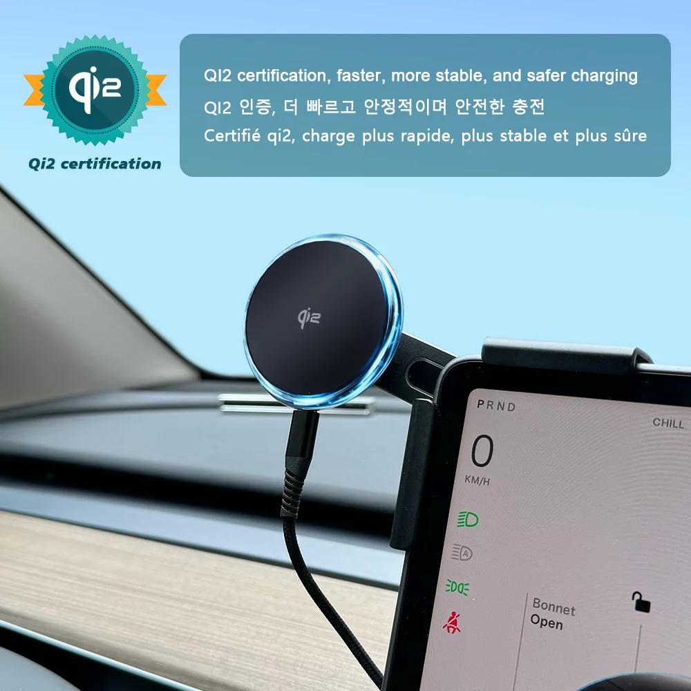 TESY Qi2 15W Magnetischer Handyhalter – SwissGlanzGarage Ansicht 5