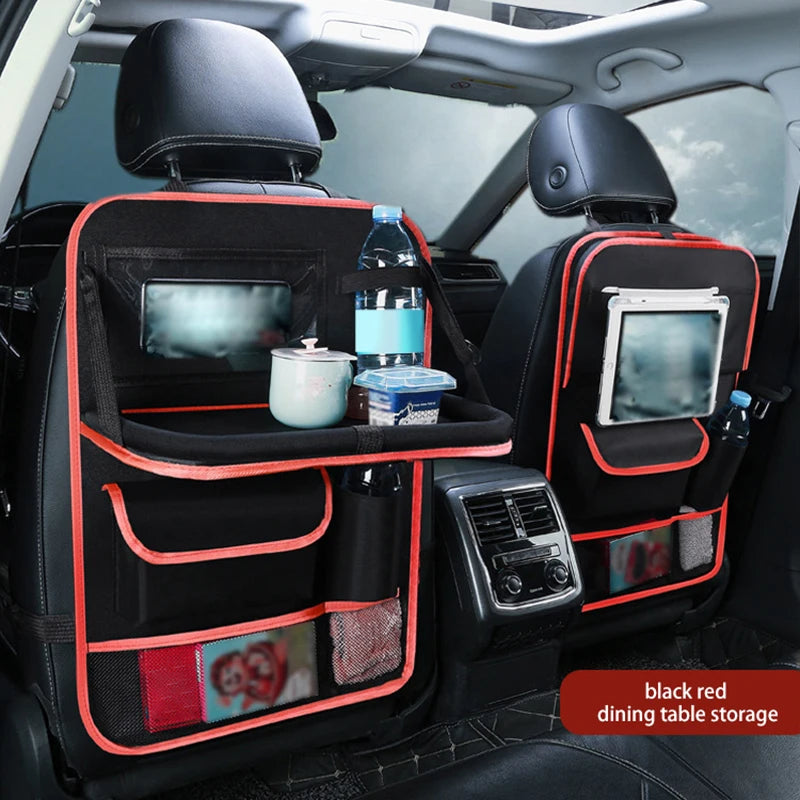 Faltbarer Autositz-Organizer mit Tablett, Tablet-Handyhalter, multifunktionale Aufbewahrung im Auto-Innenraum, univer...