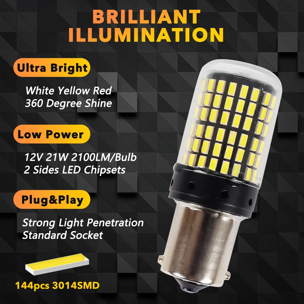 BAU15S PY21W 1156 LED Auto-Birne – SwissGlanzGarage Ansicht 3