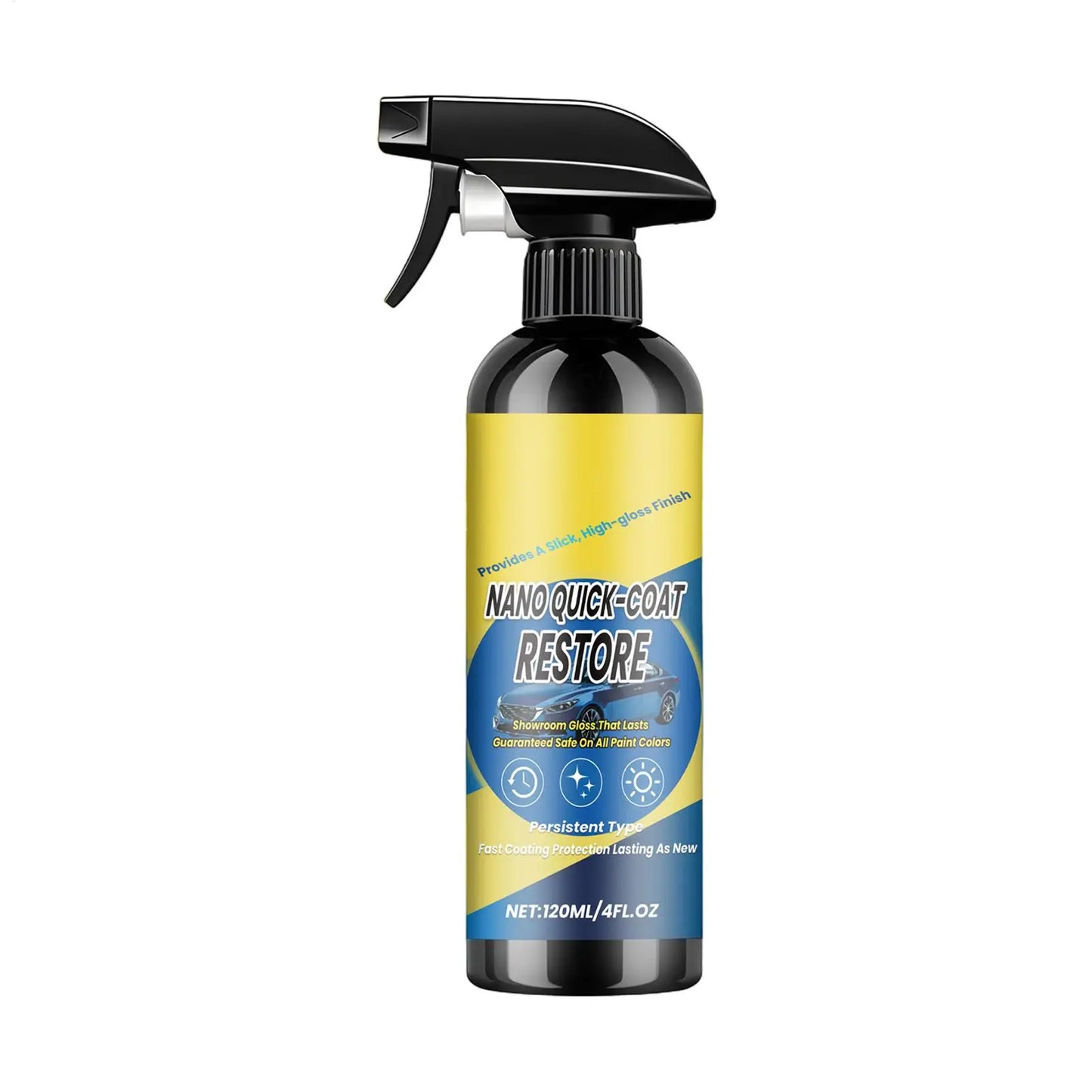 120ml Auto-Keramikbeschichtungsspray Langanhaltend Schnell Hochglanz-Agent Sprühbeschichtungsmittel für Effiziente La...