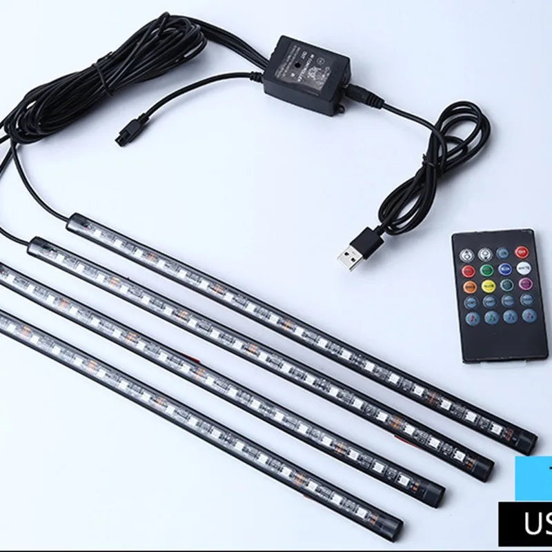 Universal Auto RGB Umgebungs Lichter LED Streifen Innen Atmosphäre