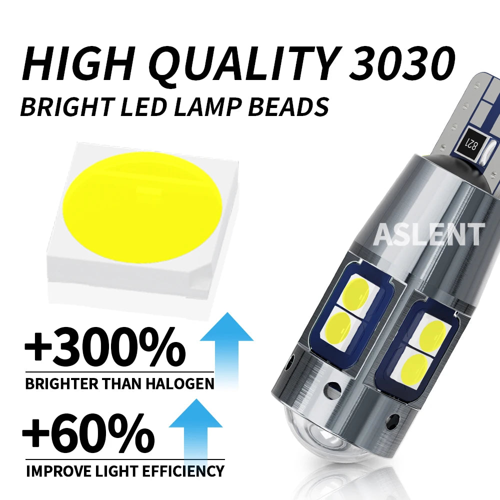 ASLENT T10 W5W LED Rücklicht 3030 10SMD 12V – SwissGlanzGarage Ansicht 3