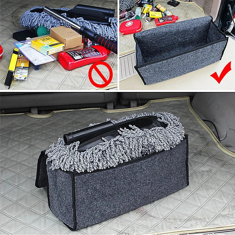 Auto Lagerung Tasche Trunk Organizer Box Filz Tuch Lagerung Box Auto Fracht Container Taschen Multi-Tasche Aufräumen ...