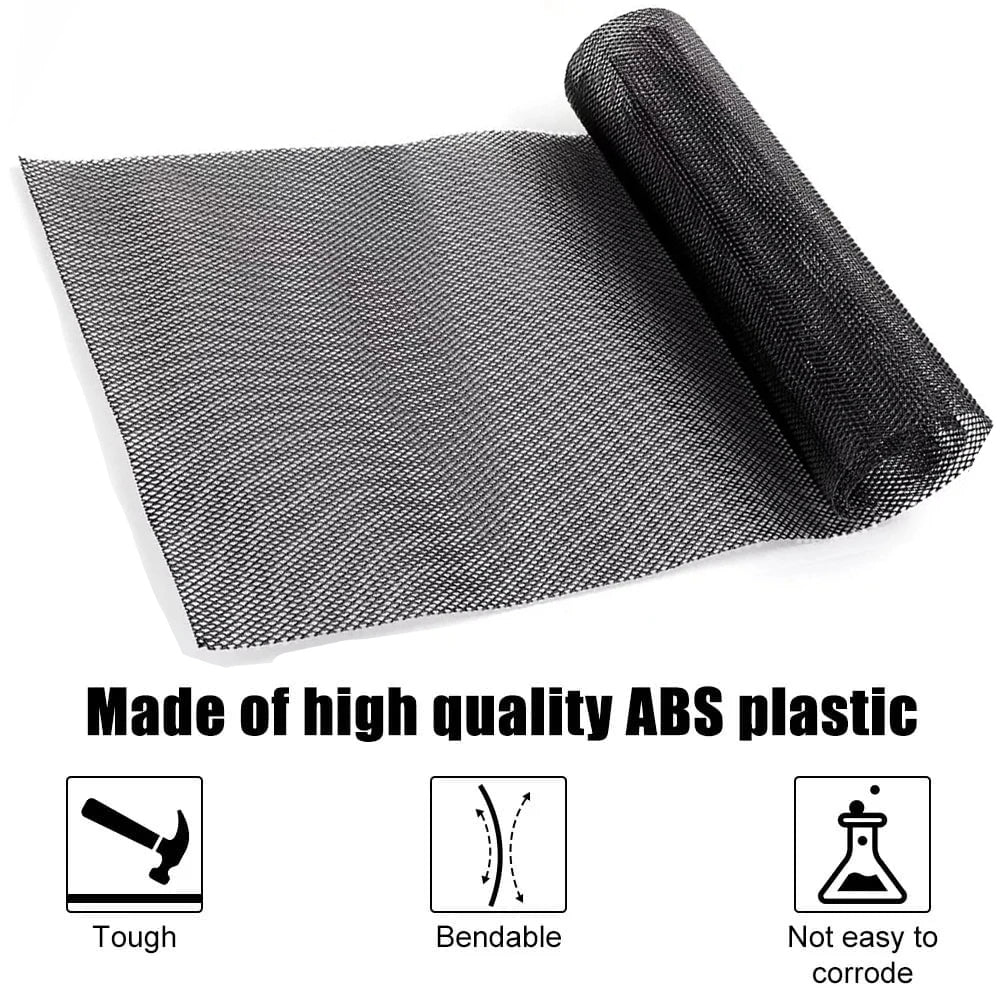 Waben-Gitter Schwarz 120x40cm – SwissGlanzGarage Ansicht 4