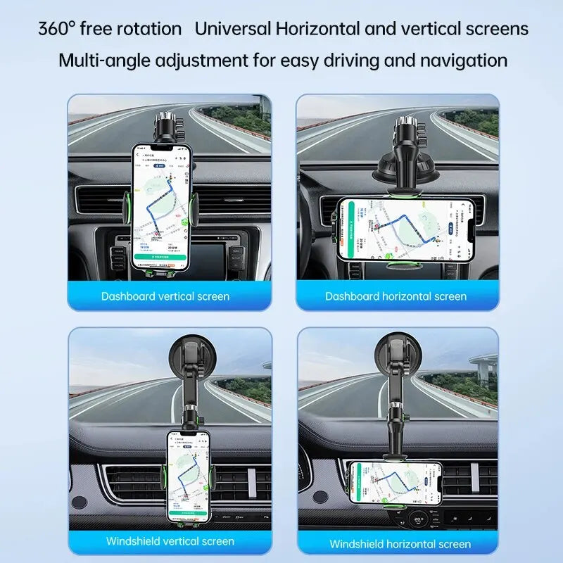 Handyhalter mit Saugnapf für Windschutzscheibe/Armaturenbrett/Fenster, universelle Auto-Handyhalterung mit Saugnapf u...