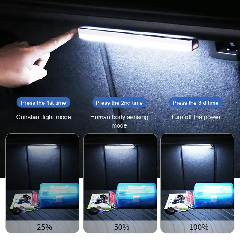 17CM LED Tagfahrlicht Streifen 12V COB – Magnetisch – SwissGlanzGarage Ansicht 5