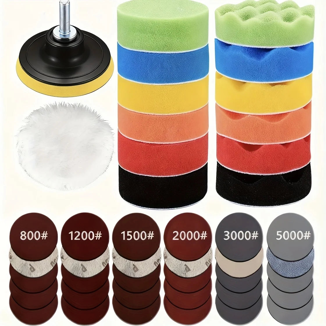 Polierscheibe Set 80mm – SwissGlanzGarage Ansicht 4