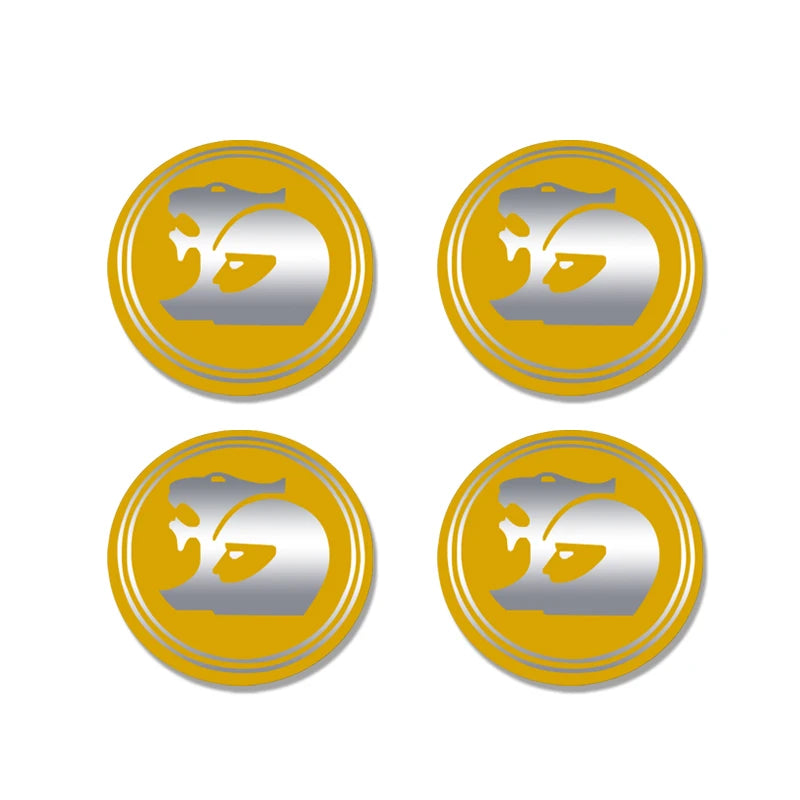 Alu 56mm Radnabenkappen Emblem Aufkleber Set – SwissGlanzGarage Ansicht 4