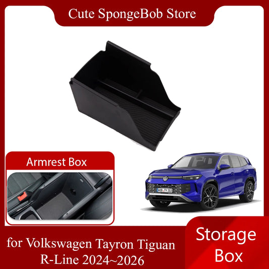 Auto-Aufbewahrungsbox für Volkswagen VW Tayron Tiguan R-Line 2024 ~