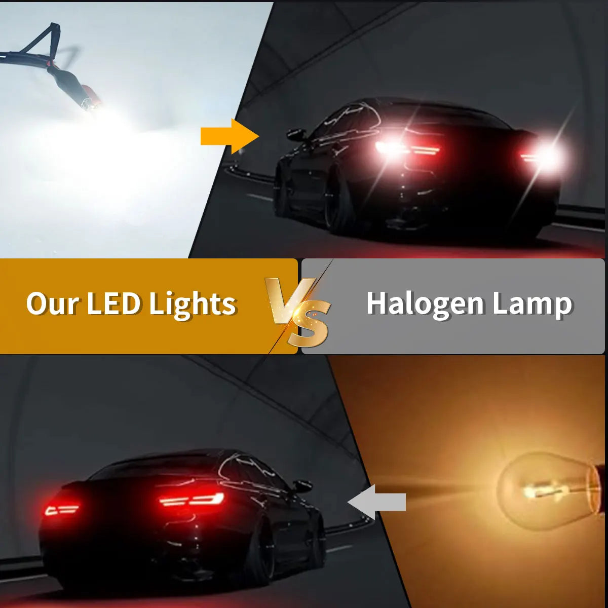 Transparente LED Birne 6000K 1156 Sockel, hohe Helligkeit – SwissGlanzGarage Ansicht 6