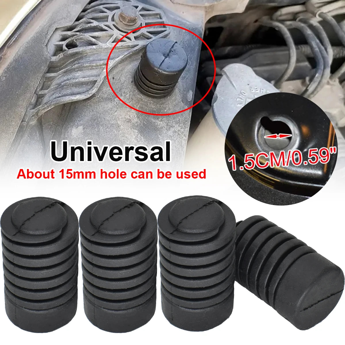 Universal Gummi-Puffer für Motorhaube und Kofferraum – SwissGlanzGarage Ansicht 2