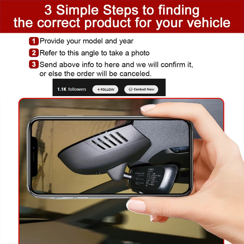 Dashcam für VOLVO XC90 XC60 XC40 S90 V90 S60 V60 V40 – SwissGlanzGarage Ansicht 2