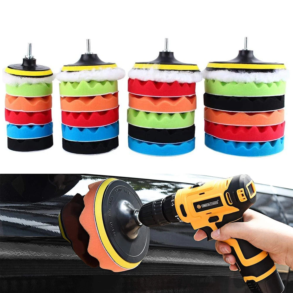 Polierscheiben Set, 3/5/6/7 Zoll – SwissGlanzGarage Ansicht 2