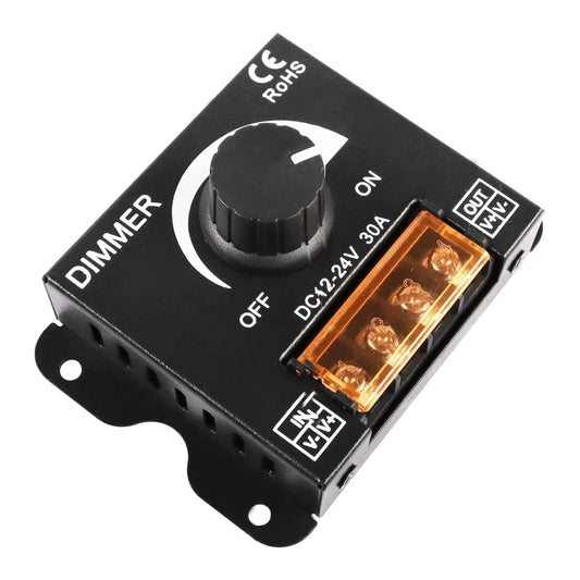 LED Dimmer Schalter 12V-24V 30A – SwissGlanzGarage Ansicht 2
