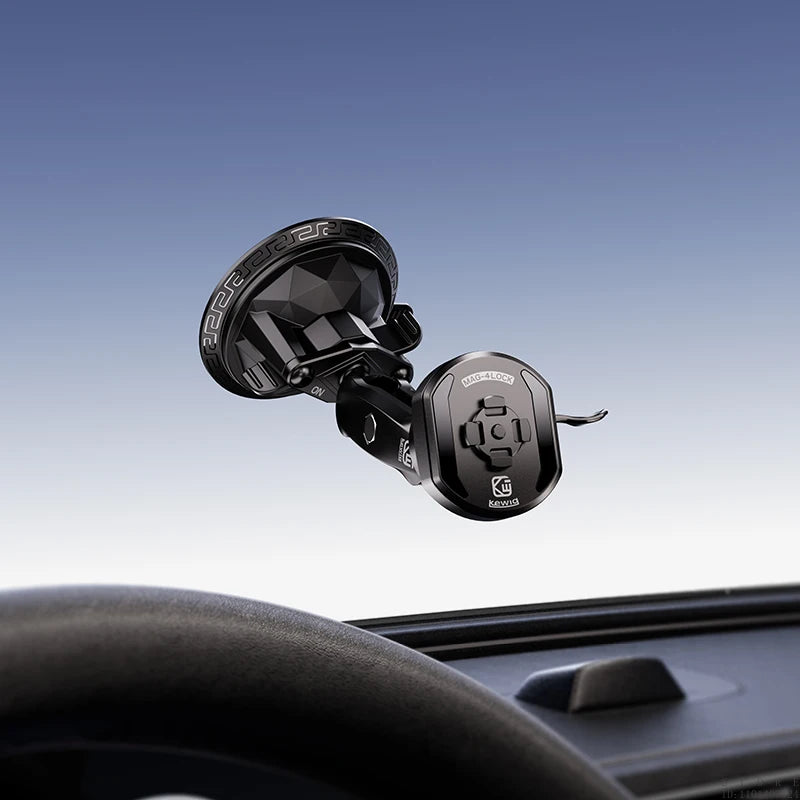 Auto-Handyhalterung mit Vakuum-Saugnapf, Magnetische Halterung mit 4-Punkt-Schnellverschluss 720 ° Verstellbar für Wi...