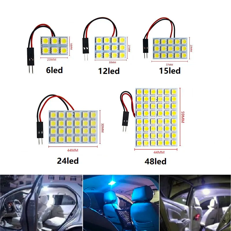 T10 6/12/15/24/36/48 SMD 5050 LED Auto Panel Licht – SwissGlanzGarage Ansicht 3