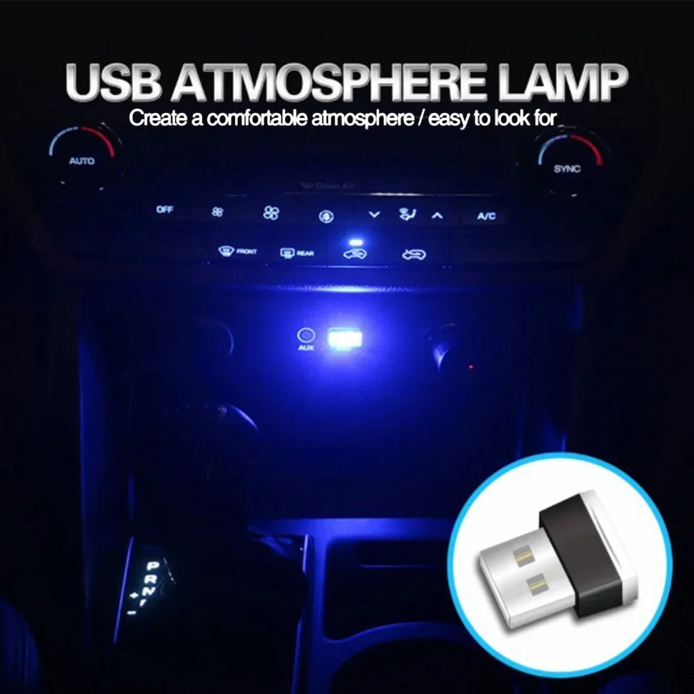 Mini-USB-LED-Autoleuchte – USB-Atmosphärenlicht für den Autoinnenraum