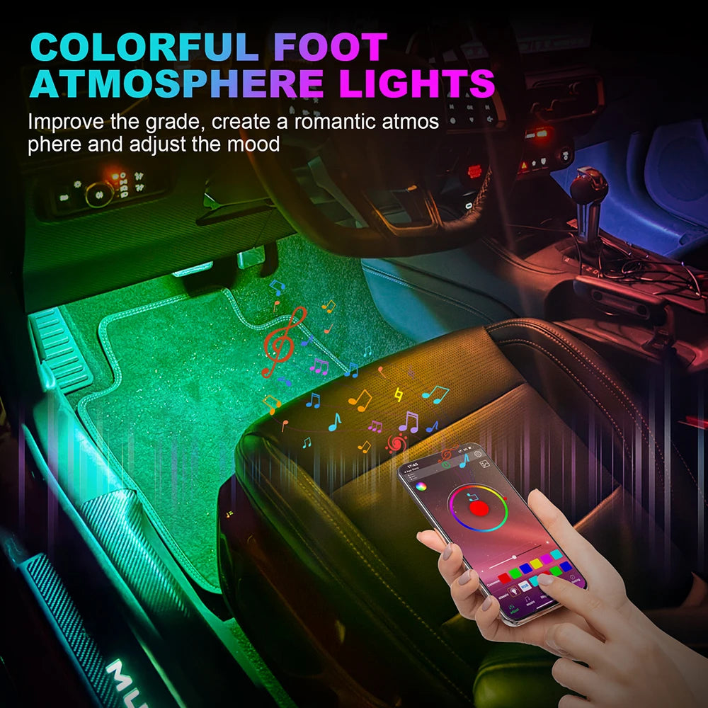Universeller RGB-Auto-Umgebungslichter-LED-Streifen – Inneneinrichtung