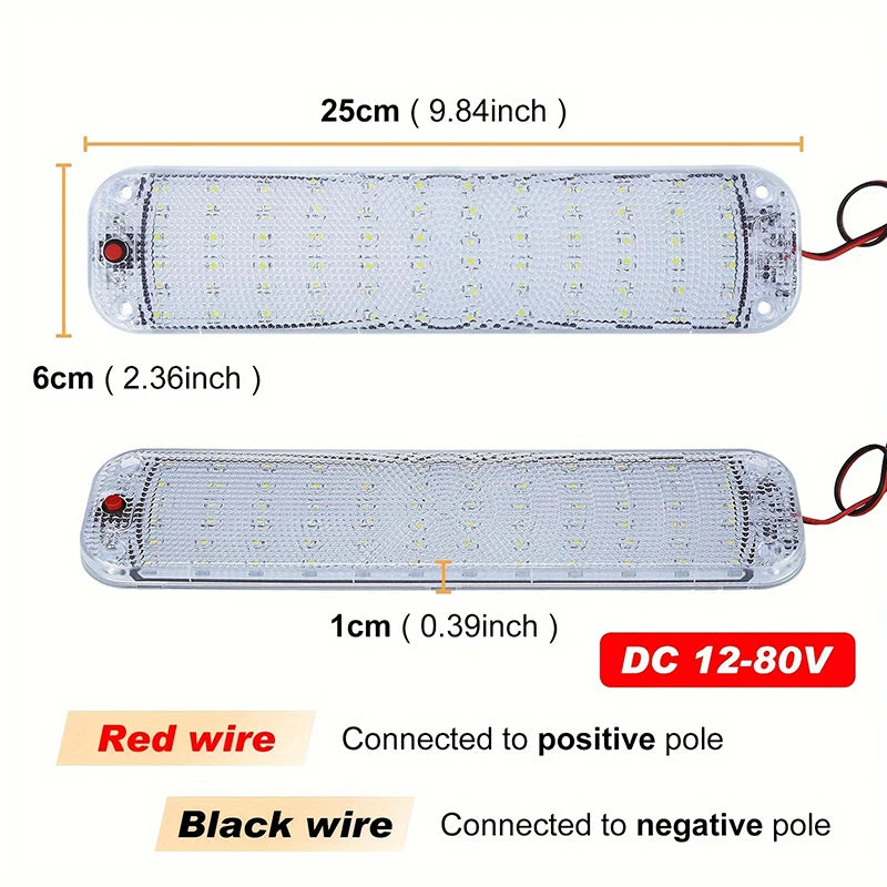 72LED Innenraumbeleuchtung 12V-80V – SwissGlanzGarage Ansicht 2