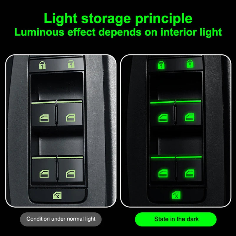 Luminous Auto-Innenraum Aufkleber Set 18 Stück – SwissGlanzGarage Ansicht 4